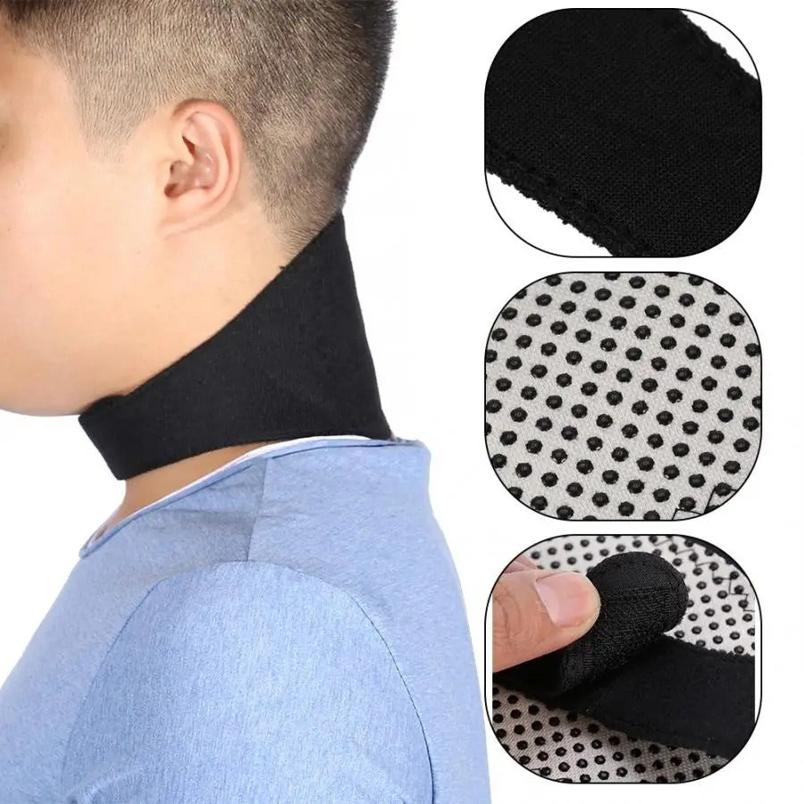 MagnetCure Magnetische Premium Nackenbandage - Schmerzlinderung & Entspannung durch Wärme & Therapie