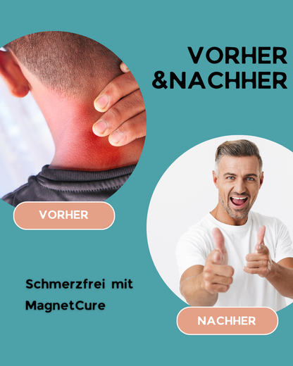 MagnetCure Magnetische Premium Nackenbandage - Schmerzlinderung & Entspannung durch Wärme & Therapie